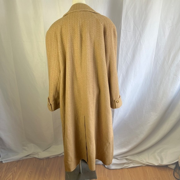 MACKINTOSH NEW ENGLAND WOOL CAMEL TRENCH COAT LONG OVERSIZED WINTER COAT SIZE 24 - Picture 6 of 14